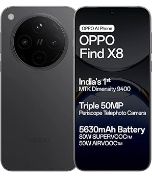 Oppo Find X8 5G (Space Black, 256 GB) (12 GB RAM) : Amazon